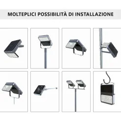 Projecteur LED solaire intégré de 1 500 lm