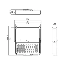 Projecteur LED solaire intégré de 1 500 lm