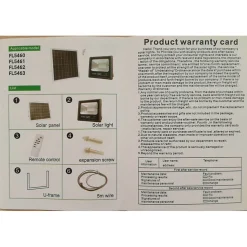 Projecteur LED Solaire 20W 1800Lm 6,4V/11Ah - Blanc Jour 6000K