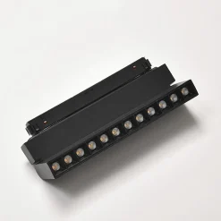 Projecteur LED sur Rail Magnétique 48V DC 12W NOIR Orientable - Blanc Neutre 4000K - 5500K - SILAMP