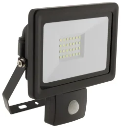Projecteur LED étanche 30W - Noir avec détecteur - Elexity