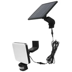 Projecteur LED 15W avec panneau solaire déporté et détecteur
