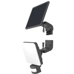 Projecteur LED 15W avec panneau solaire déporté et détecteur