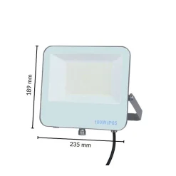 Projecteur LED 100W IP65 CCT - 3000K/4000K/6000K - SILAMP