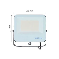 Projecteur LED 200W IP65 CCT - 3000K/4000K/6000K - SILAMP