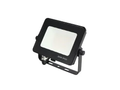 Projecteur LED 30W Noir Etanche IP65 Forte luminosité 3300 Lumens Blanc froid 6400K atelier garage jardin terrain de sport