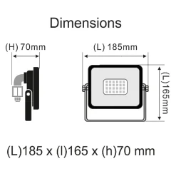 Projecteur LED 50W/IP65/4250LM/3000K connexion directe - sans câble - garantie 5 ans