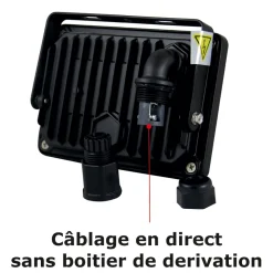 Projecteur LED 100W/IP65/8500lm/3000K connexion directe - sans câble - garantie 5 ans