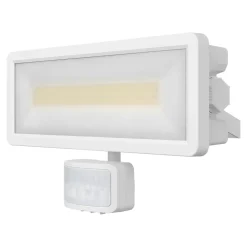 Projecteur mural LED extérieur blanc 30 W 3750 lm détecteur de mouvement IP65, GoodHome Davern