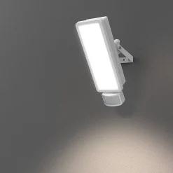 Projecteur mural LED extérieur blanc 30 W 3750 lm détecteur de mouvement IP65, GoodHome Davern