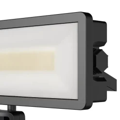 Projecteur mural LED extérieur noir 50 W 6250 lm détecteur de mouvement IP65, GoodHome Davern