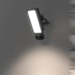 Projecteur mural LED extérieur noir 20 W 2250 lm détecteur de mouvement IP65, GoodHome Davern