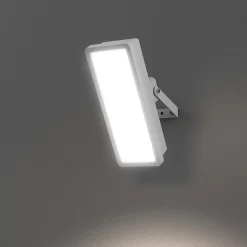 Projecteur mural LED extérieur blanc 50 W 6250 lm sans détecteur IP65, GoodHome Davern