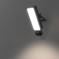 Projecteur mural LED extérieur noir 30 W 3750 lm détecteur de mouvement IP65, GoodHome Davern