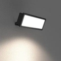 Projecteur mural LED extérieur noir 30 W 3750 lm sans détecteur IP65, GoodHome Davern