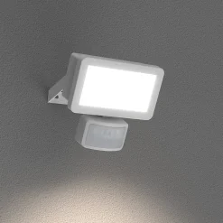 Projecteur mural LED extérieur blanc 10 W 1250 lm détecteur de mouvement IP65, GoodHome Davern