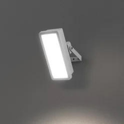 Projecteur mural LED extérieur blanc 20 W 2 250 lm sans détecteur IP65, GoodHome Davern