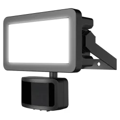Projecteur mural LED extérieur noir 10 W 1250 lm détecteur de mouvement IP65, GoodHome Davern