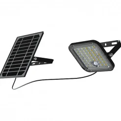 Projecteur Solaire LED Déporté 10W Détecteur de Mouvement Télécommande et Éclairage Extérieur Intelligent