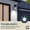 Projecteur solaire LED extérieur noire 5,5 W 600 lm IP44 détecteur PIR, GoodHome Shomali