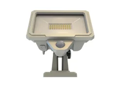 Projecteur solaire LED intégré à détection Shomali 1000lm 9W IP44 blanc GoodHome