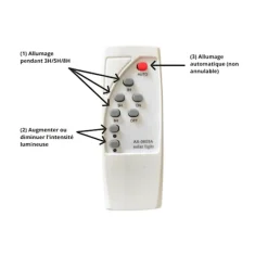 Projecteur Solaire LED 5W Dimmable avec Détecteur (Panneau Solaire + Télécommande Inclus) - Blanc Froid 6000K - 8000K - SILAMP