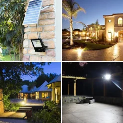 Projecteur Solaire LED 30W IP65 Dimmable (Panneau Solaire et Télécommande Inclus) - Blanc Froid 6000K - 8000K - SILAMP