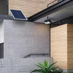 Projecteur Solaire LED 8W Dimmable avec Détecteur (Panneau Solaire + Télécommande Inclus) - Blanc Froid 6000K - 8000K - SILAMP