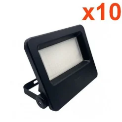 Projecteurs LED Extérieur 50W IP65 NOIR (Pack de 10) - Blanc Neutre 4000K - 5500K - SILAMP