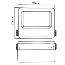 Projecteurs LED Extérieur 30W IP65 NOIR (Pack de 10) - Blanc Neutre 4000K - 5500K - SILAMP
