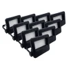 Projecteurs LED Extérieur 30W IP65 NOIR (Pack de 10) - Blanc Froid 6000K - 8000K - SILAMP