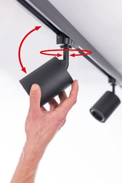 ProRail3 Spot sur rail LED Kratos 50 3000lm 25W 3000K 230V Argent