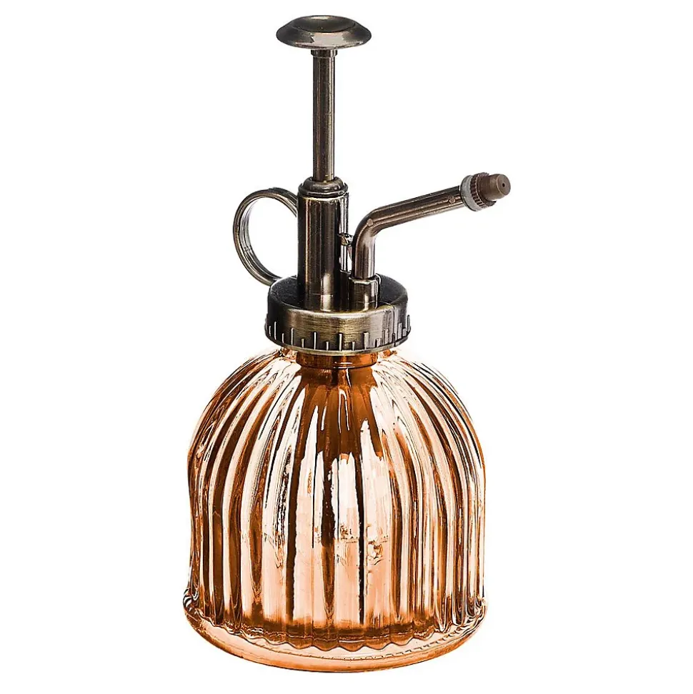 Pulvérisateur Vintage - verre - D9 cm - Marron- Atmosphera