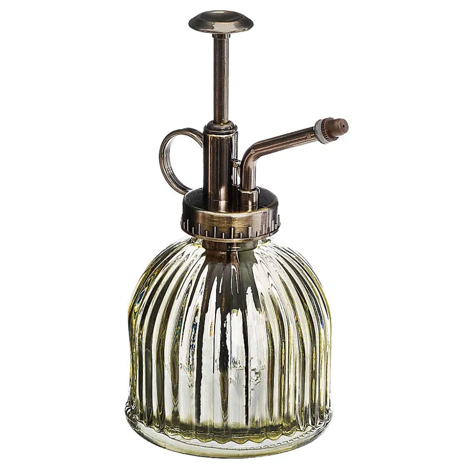 Pulvérisateur Vintage - verre - D9 cm - Marron- Atmosphera