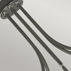 Quinto Lustre 6 lumières - Nickel poli gris foncé