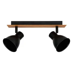 Rampe 2 spots orientables Atelier noir