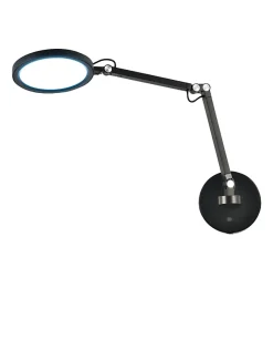 Regina - Applique murale ronde réglable - Applique murale LED 9W à intensité variable CCT (3000K, 4000K, 5000 K, 6000K) - Noir