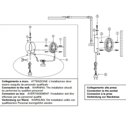 Regina - Applique murale ronde réglable - Applique murale LED 9W à intensité variable CCT (3000K, 4000K, 5000 K, 6000K) - Noir