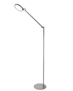 Regina - Lampadaire LED orientable en métal, aluminium, H.135 cm - Éclairage LED 9W intégré, CCT (3000K, 4000K, 5000K, 6000K)