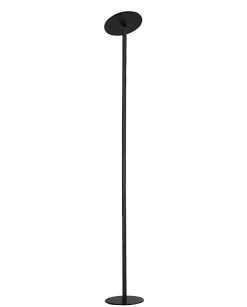 Regina - Lampadaire LED rond noir réglable en métal H.180 cm Fabas Luce - Éclairage LED 35W intégré CCT (3000K-6000K)