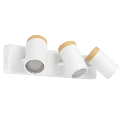 Reglette 3 spots de salle de bain Consuma blanc mat GU10 IP44 L.40 x l. 12 x H. 10cm Eglo