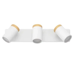 Reglette 3 spots de salle de bain Consuma blanc mat GU10 IP44 L.40 x l. 12 x H. 10cm Eglo