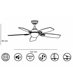 Retro de KlassFan une série limitée ventilateurs de plafond très stylé pour 20 à 30 m²