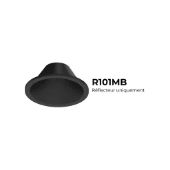 Réflecteur rond pour HYDOR 68mm Noir Mat - SOLUM - R101MB