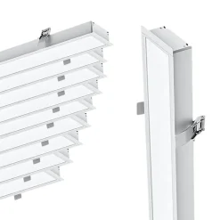 Réglette Encastrable LED 120cm 35W Blanc (Pack de 10) - Blanc Froid 6000K - 8000K - SILAMP