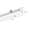 Réglette Encastrable LED 120cm 35W Blanc (Lot de 5) - Blanc Chaud 2300K - 3500K - SILAMP