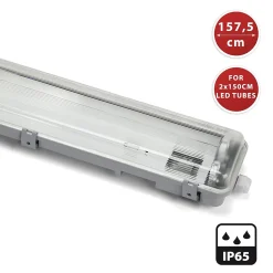 Réglette exclusivement pour 2 tubes LED de 150cm. IP65