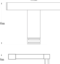 Réglette LED 3 en 1 mur miroir meuble argent IP44 900lm L.30xl.13,6xP.30cm GoodHome Craven