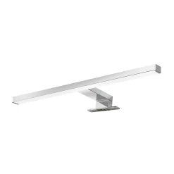 Réglette LED 3 en 1 mur miroir meuble argent IP44 1350lm L.50xl.13,6xP.50cm GoodHome Craven