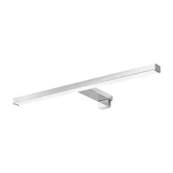Réglette LED 3 en 1 mur miroir meuble argent IP44 1350lm L.50xl.13,6xP.50cm GoodHome Craven